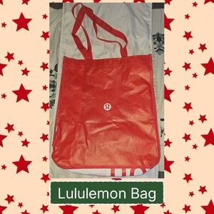 Lululemon Red Tote Bag Recyled